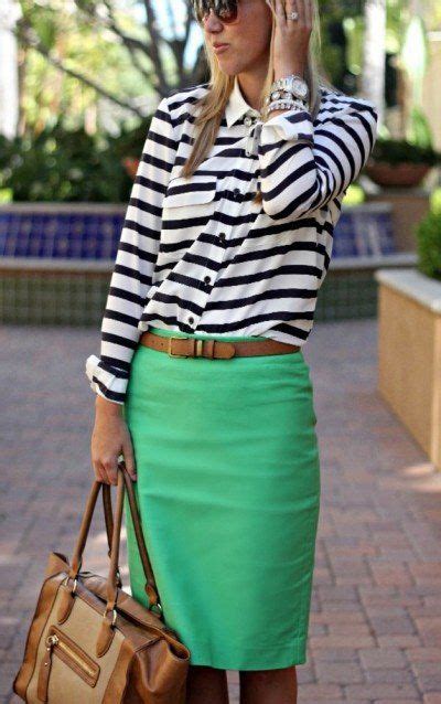 Daily Outfit Ideas For Pencil Skirt Sortashion Fashion Green