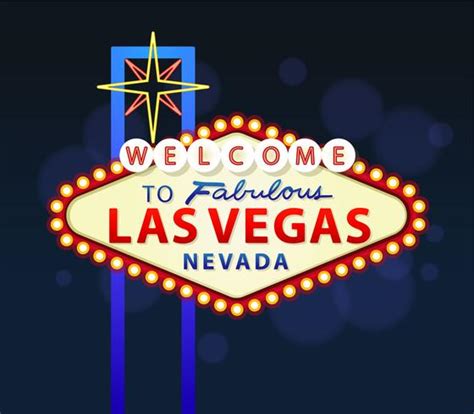 Bienvenue à Las Vegas Sign 491861 Art Vectoriel Chez Vecteezy