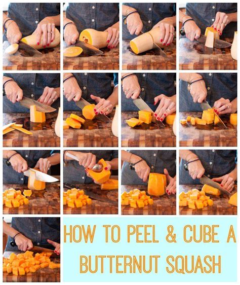 How To Peel Cube A Butternut Squash With Images Butternut Real Food Recipes Butternut Squash