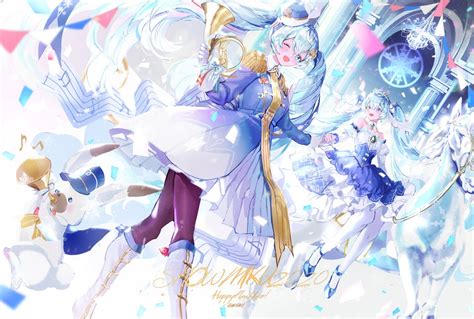 Snow Miku 2020 💙 Art By Mullpull Hatsunemiku