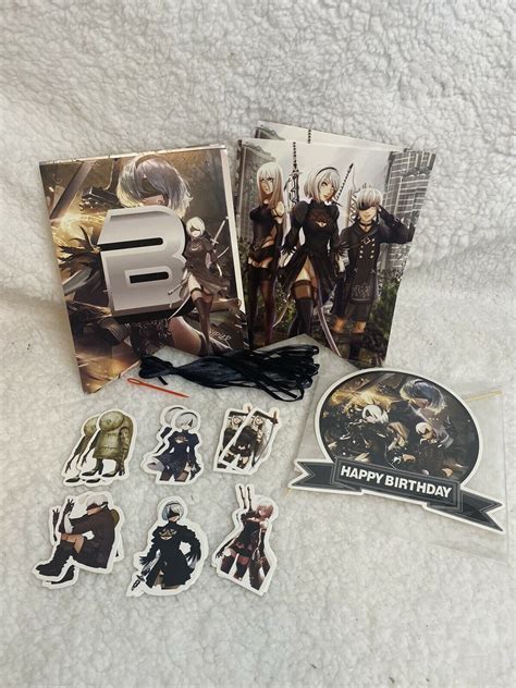 Nier Automata Birthday Party Supplies Banner And Cake Toppers String