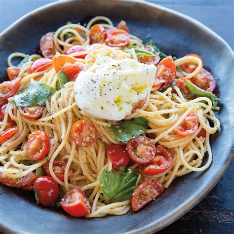 Tomato Basil And Burrata Spaghetti Williams Sonoma Taste