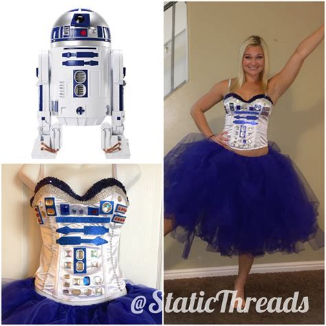 Star Wars R2d2 Costume R2d2 Corset Rave Bra R2d2 Bra Etsy