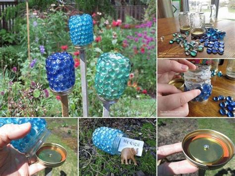 Easy 10 Diy Glass Yard Art Design Ideas For Your Garden Decor Outdoor