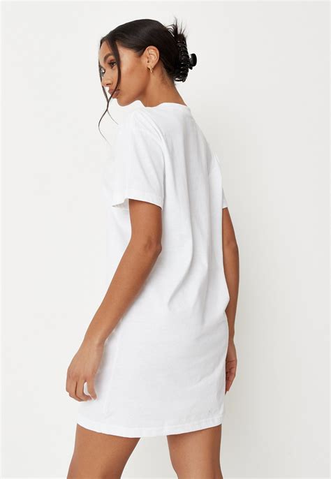 Tall White Basic T Shirt Dress Missguided