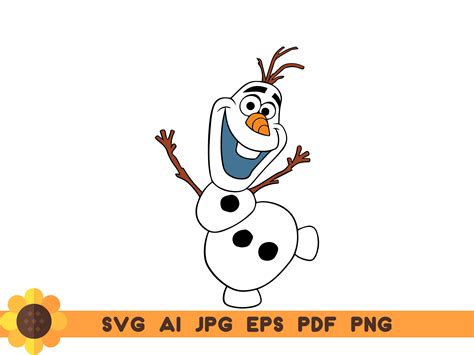 Olaf Frozen svg aijpg eps pdf png cricut machine cut | Etsy