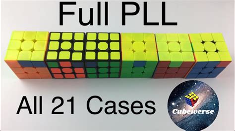 Advanced Cfop Full Pll All 21 Cases Youtube