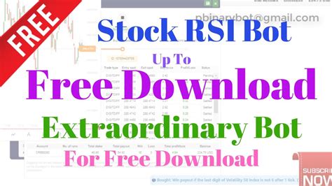 Script bubdle contain 10 bots. Free Binary.com Bot - Stoch RSI Binary Bot | Revolutionary ...