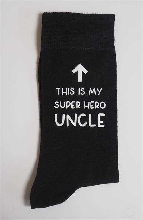 Uncle Socks Superhero Uncle Dad Daddy Birthday Etsy