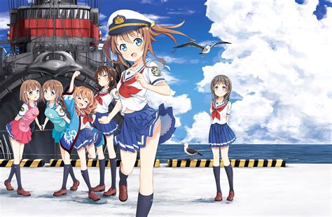 Anime High School Fleet Akeno Misaki Moeka China Akane Kinesaki Homare