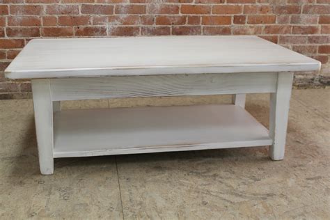 White Reclaimed Wood Coffee Table Ecustomfinishes