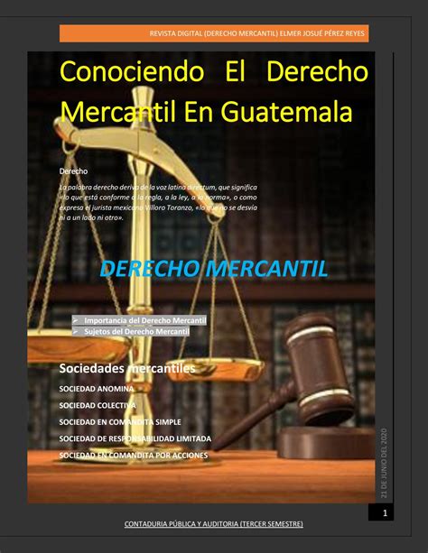 Derecho Mercantil En Guatemala By Josueperez45 Issuu
