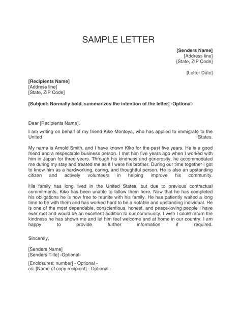 37 Recomendation Letter For Immigration Tahirkharoon