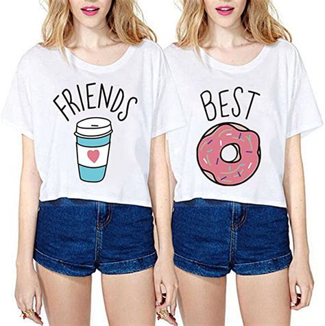 Best Friends T Shirt Mädchen 2 Stücke Sommer Freund Shirt Für Zwei