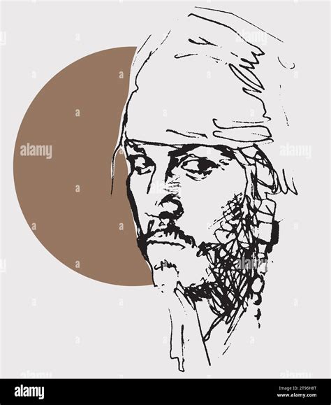 Vector Free Hand Drawing Illustration Of Jack Sparrow Character Of