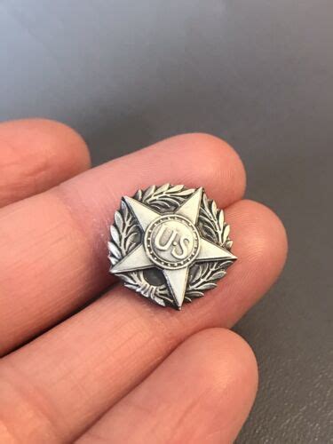 Ww1 Honorable Dischargevictory Lapel Pin Silver Wounded Us Gov