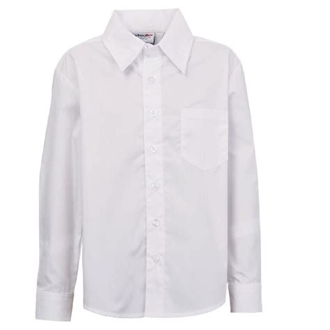 Schooltex Long Sleeve School Shirt White The Warehouse