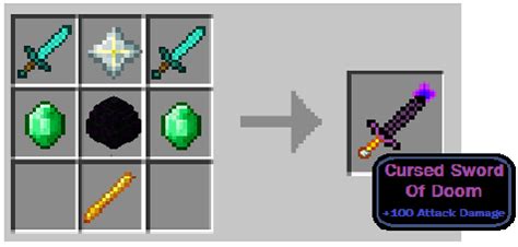 It deals 7 damage, and has two abilities. Cursed Sword Of Doom | Minecraft Crafting Table Wiki ...