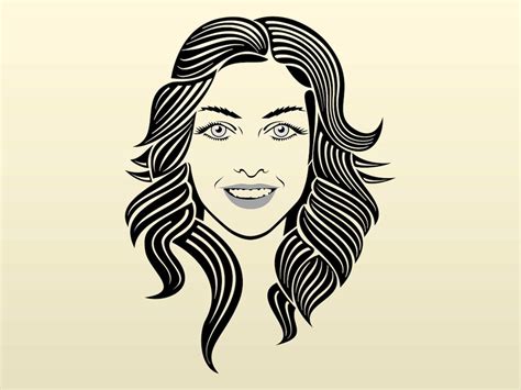 Smiling Girl Vector Art And Graphics