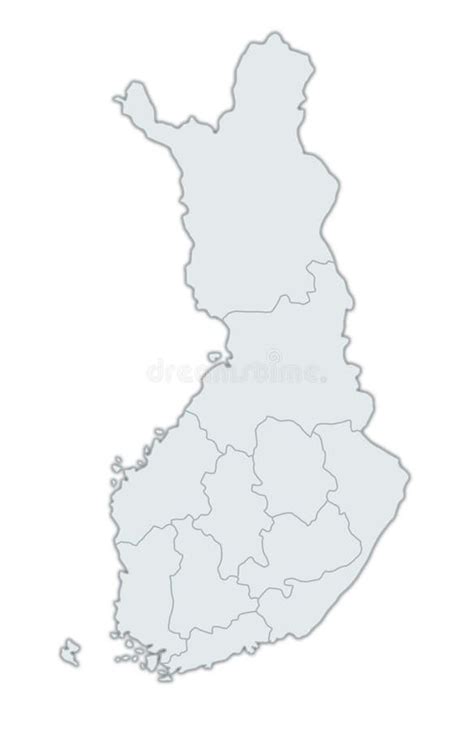 Karte Von Finnland Stock Abbildung Illustration Von Zustand 7467995