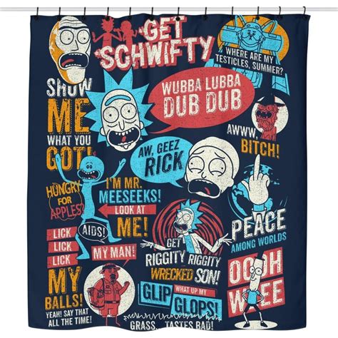 Wub A Lub A Dub Dub Shower Curtain Wubba Lubba Papeis De Parede