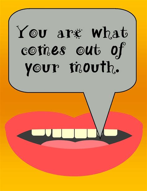 You Are What Comes Out Of Your Mouth From Pc Lesson Mr Peabodys
