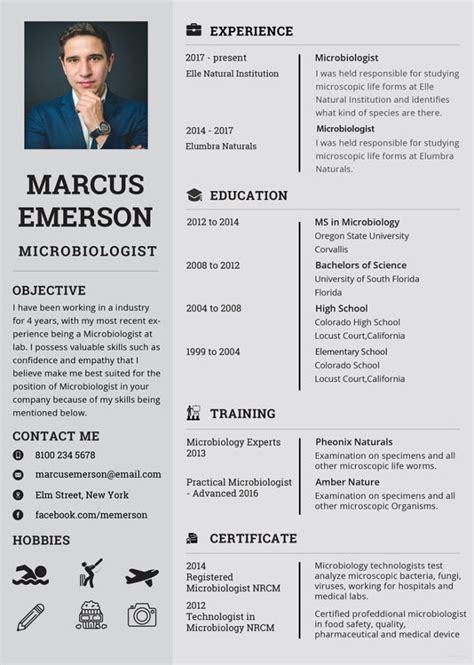 Use a medical assistant resume template. Microbiologist Resume Template - 5+ Free Word, PDF ...