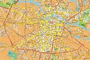 Wroclaw EPS map. EPS Illustrator Map | Vector maps
