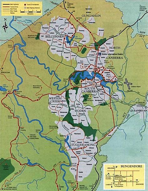 Map Of Canberra