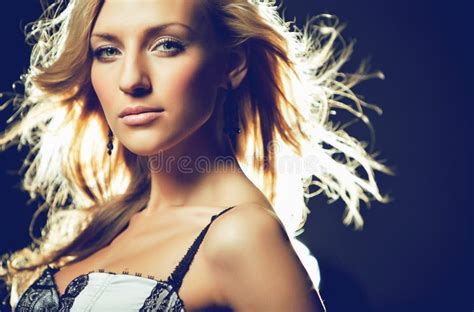 Portrait Of Naked Beautiful Sensual Blonde Girl Stock Image Image Of Erotic Beauty 90799685