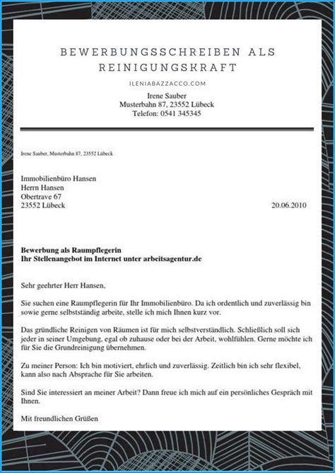 Die herausforderungen sowie die perspektiven, die diese position bieten, haben mich sofort begeistert. 20 Beispiel Bewerbungsschreiben Als Reinigungskraft ...