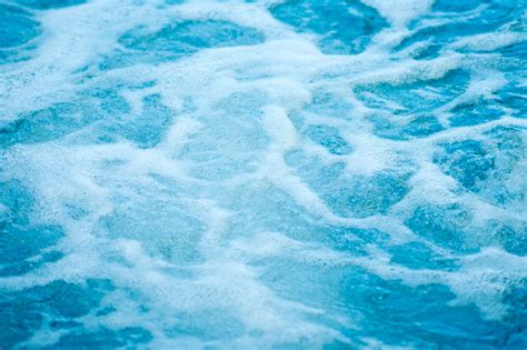 Blau Klares Wasser Im Whirlpool Spamassage Im Hintergrund Stockfoto Und