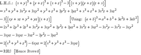 26 Prove That X Y 3 Y Z 3 Z X 3 3 X Y Y Z Z X Maths Polynomials