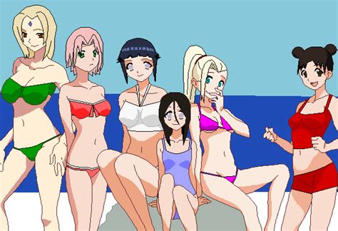 Konoha Beach Day By Naruhinasasusaku4evr On Deviantart