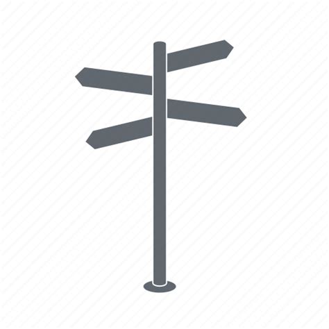 Crossroad Road Signpost Travel Icon Download On Iconfinder