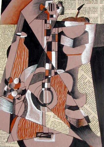 Futurism and the great war. Art Lesson: Cubism Mixed Media Collage