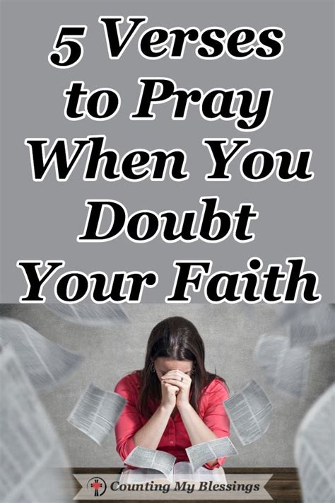 5 Verses To Pray When You Doubt Your Faith Cmb Faith Verses Pray