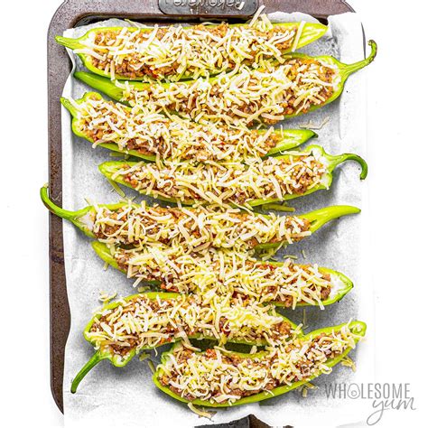 Stuffed Banana Peppers Sausage And Cheese Story Telling Co
