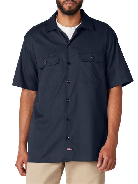 genuine dickies men sflex short sleeve work shirt temp control cooling