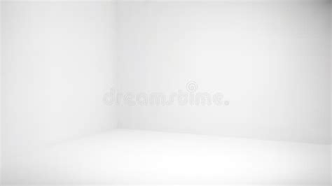 Empty White Corner Room With Wall In Studio 3d Vector Background Clean