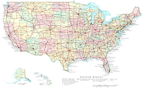 Usa Highway Map 6 Best Images Of Free Printable Us Road Maps United