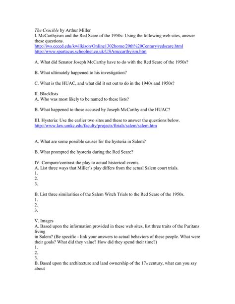 Unlike most european witch hunts, the salem panic did not convict the stereotypical witch evey time. In Search Of History Salem Witch Trials Worksheet Answers | Free Printables Worksheet
