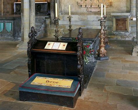 The Tomb Of The Venerable Bede In Durham Cathedral St Bede Was Known