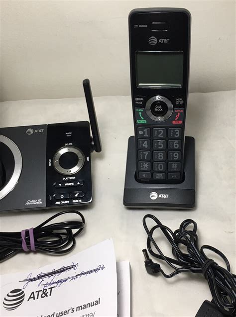 Atandt 2 Handset Answering System Telephone Cl82219 Ebay