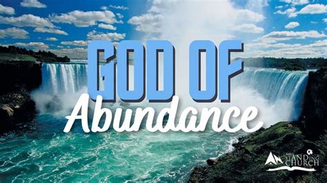 The God Of Abundance The Standing Church