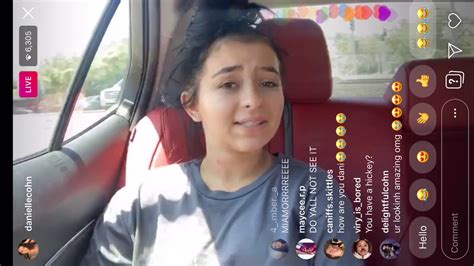 Danielle Cohn Instagram Live 71419 Social Media Drama Youtube
