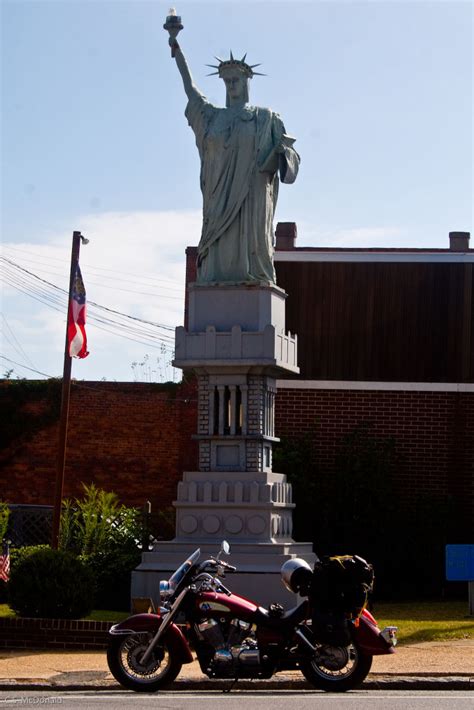 Lady Liberty Stands Proud In Mcrae Roadsidewonders
