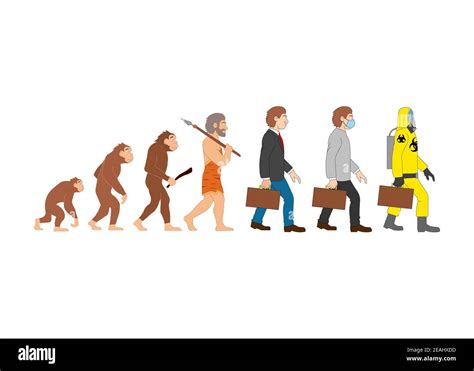 Funny Human Evolution Stock Photo Alamy