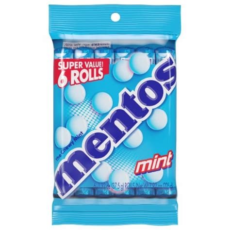 Mentos Chewy Mint Flavored Candy Rolls 6 Ct Frys Food Stores