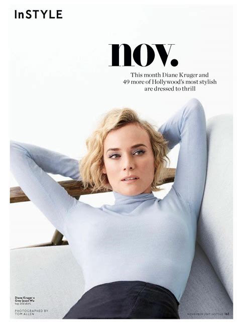 DIANE KRUGER In Instyle Magazine November HawtCelebs